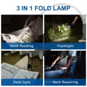 Folding Neck Lamp LED Reading Light Reading Flashlight Repair Study Light 4