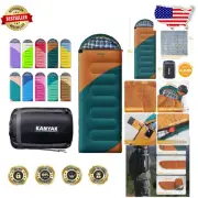 Compact and Breathable 32°F Sleeping Bag for All Ages - Ideal Camping Companion