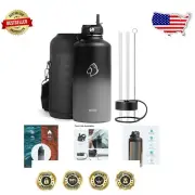 Modern Half Gallon Insulated Water Jug with Straw Lid - 48 hr Cold Retention