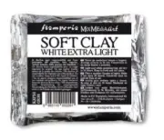 Stamperia Mix media Art WHITE EXTRA LIGHT SOFT CLAY White 80gm Air-Dry K3P58