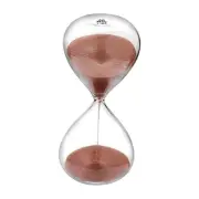 Hourglass 60 Minute Sand Timer Clock with Cocoa Color Sand, Large Sand Watch