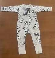 BONDS WONDERSUIT COWS GREY BNWT SIZE 00 3-6 MONTHS BABY