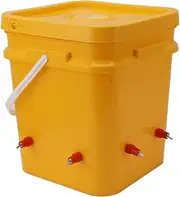 Automatic Chicken Waterer Cup 12L Handheld Barrel Poultry Drinking Equipemnt Goose Duck Chicken Water Feeder and Easy Installation (Mingzheiwq597b4g0-16)