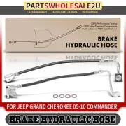 2x Front Side Brake Hydraulic Hose for Jeep Grand Cherokee 06-10 Commander 05-10 (for: Jeep)