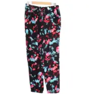 NEW Millers Womens Pants Size 14 Black Colourful Floral Viscose Harem Jogger