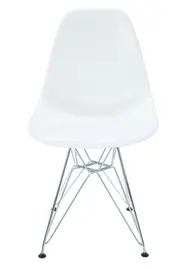 SK Designer Living Replica Eames DSR Eiffel Chair - Plastic & Chrome
