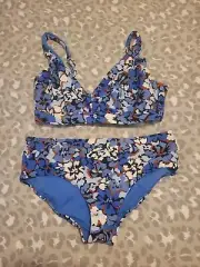 NEW WITH TAGS SEAFOLLY LADIES THRIFT SHOP DD WIDE SIDE BIKINI SET SIZE 16