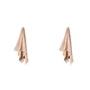 2PK Linen House Aria Nude Cotton/Bamboo Quick Dry Soft Bath Towel 69x139cm Pink