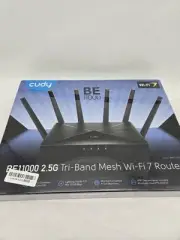 Cudy BE11000 2.5G Tri-Band Mesh Wifi 7 Router- New