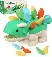 Montessori Learning Educational Toys for Baby 1 2 3 4 Year Old: Fine Motor Dinosaur Toys for Kids 2-4|Toddler Developmental Toys for Birthday Gift Age 1-2|Preschool Sensory Toys for 12-18 Months