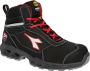 Diadora Utility Ducati Shark Engine Mid S3S, safety boots , color: Black/Red , size: 41 EU