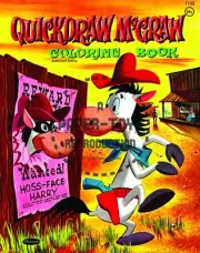 VINTAGE REPRINT - 1959 - QUICK DRAW MCGRAW COLORING BOOK SAMPLER