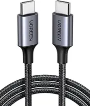 [UGREEN] USB C to USB C Charger Cable, 60W Type C Cable, PD Fast Charging Braided Cord, Compatible with iPhone 16 Pro Max/15, Galaxy S24 S23, MacBook Pro, iPad Pro 2024, Pixel9, Chromebook, Switch, 0.5M