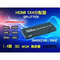 在飛比找蝦皮購物優惠-【三泰利】一進四出 HDMI 分配器1.4b HDMI Sp