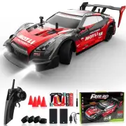 Remote Control Car RC Drift Car 1:16 Scale 4WD RC Vehicle with LED Lights 2.4...