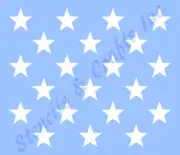 1.5" STAR STENCIL STARS STENCILS TEMPLATE PATTERN CRAFT PAINT ART NEW 12" X 10"