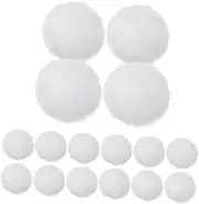 SEWACC 20pcs Handmade Felted Wool Balls for DIY Crafts Unique Pom Pom Ornaments Soft Decorative Balls for Home Decor and Durable and Colorfast