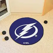 FANMATS NHL Tampa Bay Lightning Nylon Face Hockey Puck Rug