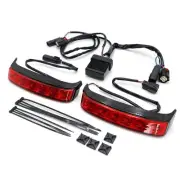 Saddlebag Brake Turn Light for FLHR FLHTKSE FLHRSE FLTRUSE LED Black Red Lens