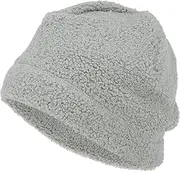 [X AUTOHAUX] Cycling Hat Keep Warm Hard Hat Liner Polar Fleece Fabric Light Gray 26.5x20.5cm 1 Pcs