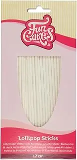 FunCakes Lollipop Sticks: Create Your Own Treats, Cake Pops, Candy Lollipops, 12 cm pk/50