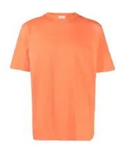Heron Preston Logo Embroidered Crewneck T-Shirt Orange