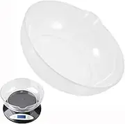 Electronic Kitchen Scale Tray Transparent Food Tray Food Scale Bowl Mini Food Scale Pan Digital Gram Scale Weighing Pan Powder Weight Weigh Boats Plastic Kitchen Scale Pan Kitchen Supplies