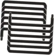 Tiny Furniture Accessories 12pcs Mini Door Handles in Black Safe for Boys and Girls' Room Decor