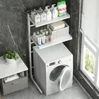 Adjustable Laundry Shelf over Toilet Washing Machine Storage Rack above Washer D