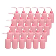 30 Pcs Wash Bottle 250ml 8oz Plastic Squeeze Lash Water Bottle Pink