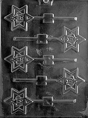 SEFER TORAH LOLLY POP mold molds Chocolate Candy star of david torah crown
