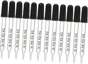 BUGUUYO Eye Droppers for Essential Oils Glass Medicine Droppers 1ml Liquid Pipette