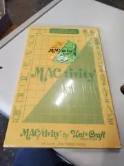 Vintage MACtivity Uni Craft Macrame Work Board & T-Pins 12” X 19”