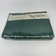 Vintage JC Penney Forest Green Fitted Smooth Touch Percale 50/50 Blend 200 Twin