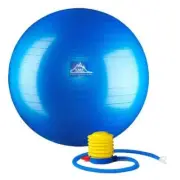Black Mountain Products 55 cm. Professional Grade Exercise Stability Ball Blue