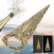 Bronze Corkscrew Triangular Spaceship Pattern Bottle Opener Kitchen Party Tools