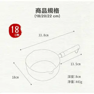 限時下殺 LMG 日式錘紋不沾雪平鍋 20cm(白)附蓋 / 18CM(黑)無蓋 麥飯石塗層 不沾鍋 適用各種爐具