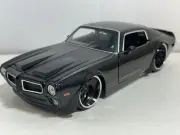 JADA BTM 1970 PONTIAC FIREBIRD BLACK 1:24 DIECAST MODEL CAR NEW NO BOX