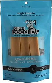 Super Himalayan Dog Chew-All Natural Hard Cheese Himalayan Dog Yak Treats-Long Lasting Dog Chews,Made from Milk,Large Pack of 3,for Most Dogs 15-25 KG