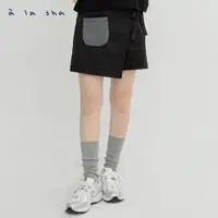 在飛比找momo購物網優惠-【a la sha】蝴蝶結造型短褲裙