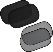 Car Window Shades for Baby (2 Pack) - 21"x14" Sun Shade Blocker, Cling - Glare Shield and UV Rays Protection for Your Child - Side Window Screens for SUV- Mesh Window Shades for car Baby