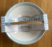 Hello Kitty and Friends 30 Oz. Ceramic Noodle Bowl and Bamboo Chopsticks Set New