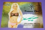 2015 Benchwarmer JULIANNA PRADA Treasure Chest Green Foil Auto/10 PLAYBOY Brazil