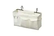 STORFEX Bedside Storage Bag Hanging Organizer - White