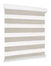 [Marlow] Blackout Zebra Roller Blind Curtains 120x210 in Beige