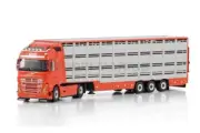 WSI 01-4258 Van Dijk Volvo FH5 Globetrotter 4X2 Trailer Transport Animals 3 As