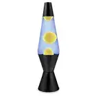 Blue/Yellow Party Retro Night Light Home Decor Wax Liquid Lava Lamp Black 37cm