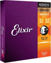 Elixir Strings Phosphor Bronze Acoustic Guitar Strings w NANOWEB 16027