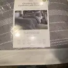 Threshold 12pc Queen Cedarbrook Chambray Matelasse Stripe Comforter & Sheet Set