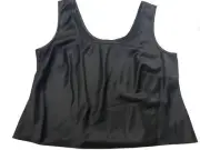 $157 Alex Evenings Women'S Regular Black Scoop Neck Sleeveless Tank Top Size Xl